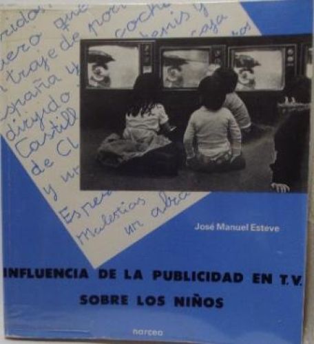 Portada del libro de INFLUENCIA DE LA PUBLICIDAD EN T.V. SOBRE LOS NIÑOS