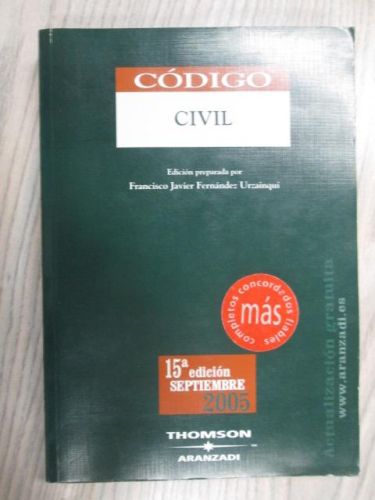Portada del libro de CÓDIGO CIVIL.