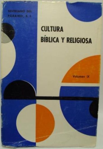 Portada del libro de CULTURA BÍBLICA Y RELIGIOSA. VOLUMEN VII