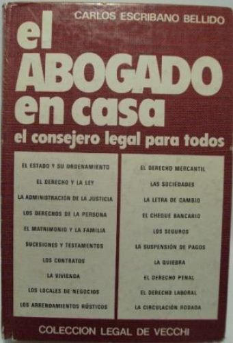 Portada del libro de EL ABOGADO EN CASA