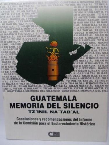Portada del libro de GUATEMALA MEMORIA DEL SILENCIO. TZ´INIL NA TAB´AL
