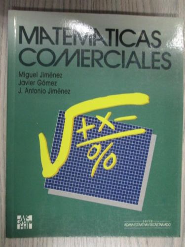 Portada del libro de MATEMÁTICAS COMERCIALES.