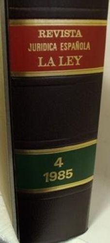 Portada del libro de REVISTA JURÍDICA ESPAÑOLA. LA LEY 1985 (TOMO 4)
