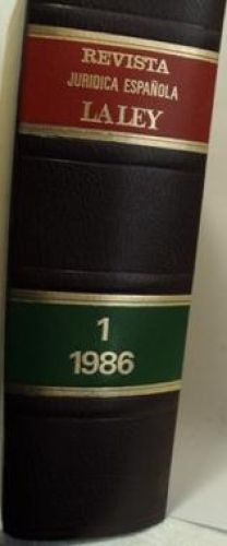 Portada del libro de REVISTA JURÍDICA ESPAÑOLA. LA LEY 1986 (TOMO 1)