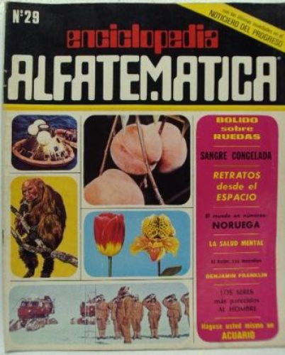 Portada del libro de ENCICLOPEDIA ALFATEMÁTICA nº 29. Con las últimas novedades en el noticiero del progreso