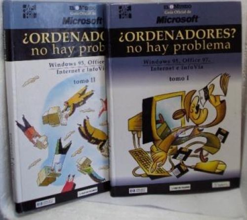 Portada del libro de ¿ORDENADORES?, no hay problema. Windows 95, Office 97, Internet e InfoVía. 2 VOLÚMENES