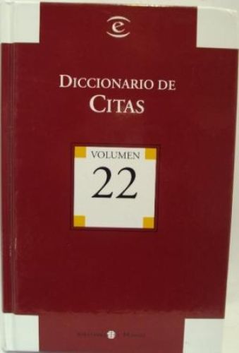 Portada del libro de DICCIONAROI DE CITAS. VOLUMEN 22
