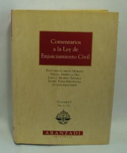 Portada del libro de COMENTARIOS A LA LEY DE ENJUICIAMENTO CIVIL
