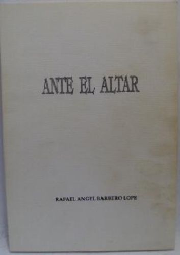 Portada del libro de ANTE EL ALTAR