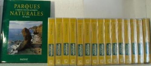 Portada del libro de PARQUES NATURALES., y espacios naturales protegidos de España. Un libro y 15 VHS