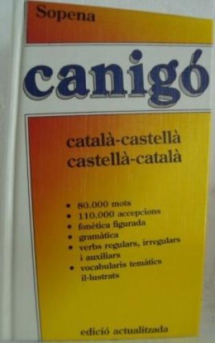 Portada del libro de CANIGÓ