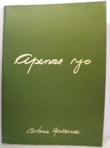 Portada del libro de APENAS YO