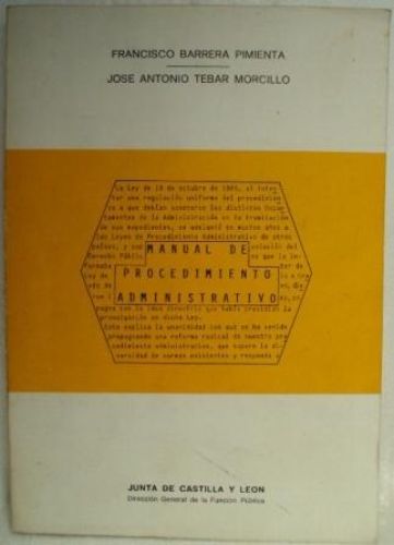 Portada del libro de MANUAL DE PROCEDIMIENTO ADMINSITRATIVO