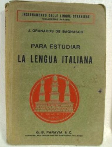 Portada del libro de PARA ESTUDIAR LA LENGUA ITALIANA