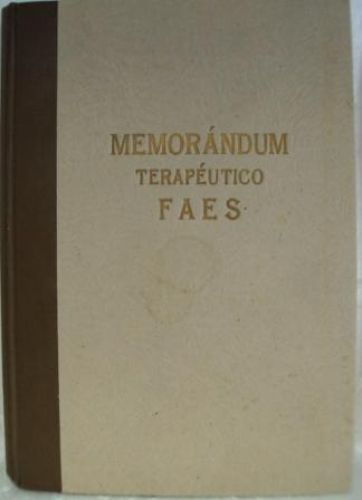 Portada del libro de MEMORÁNDUM TERAPEÚTICO FAES