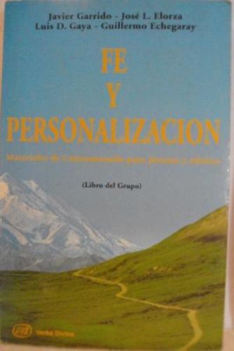 Portada del libro de FE Y PERSONALIZACIÓN. MATERIALES DE CATECUMENADO PARA JÓVENES Y ADULTOS