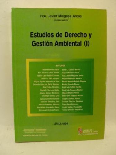 Portada del libro de ESTUDIOS DE DERECHO Y GESTIÓN AMBIENTAL (I)
