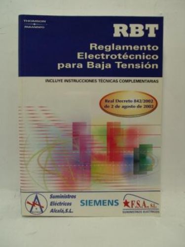 Portada del libro de REGLAMENTO ELECTROTÉCNICO PARA BAJA TENSIÓN