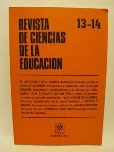 Portada del libro de REVISTA DE CIENCIAS DE LA EDUCACIÓN