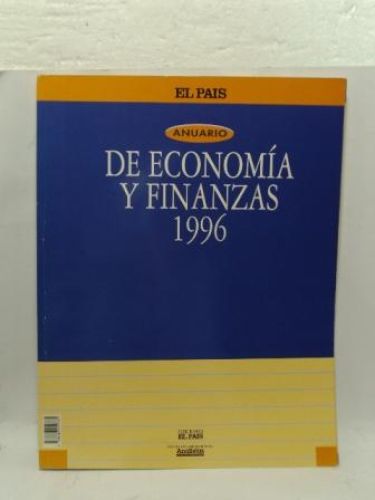 Portada del libro de ANUARIO DE ECONOMÍA Y FINANZAS 1996