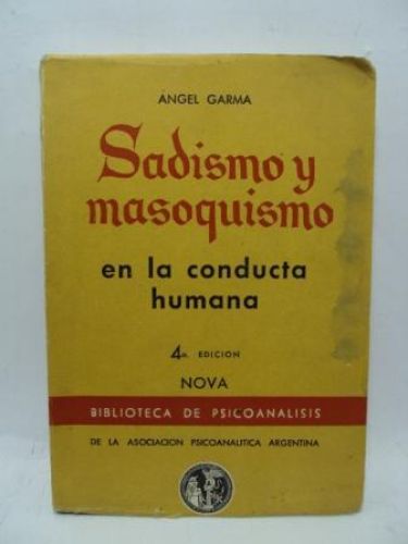 Portada del libro de SADISMO Y MASOQUISMO EN LA CONDUCTA HUMANA