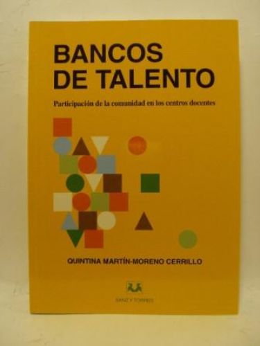 Portada del libro de BANCOS DE TALENTO. Participación de la comunidad en los centros docentes.