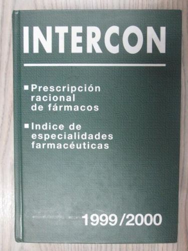 Portada del libro de INTERCON 1999/2000. Prescripción racional de fármacos. Índice de especialidades farmaceúticas