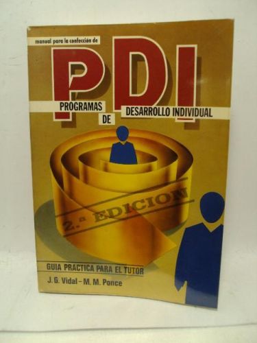 Portada del libro de MANUAL PARA LA CONFECCIÓN DE PROGRAMAS DE DESARROLLO INDIVIDUAL, guía práctica para el tutor. Segunda...