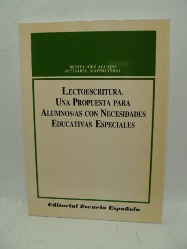 Portada del libro de LECTOESCRITURA. UNA PROPUESTA PARA ALUMNOS CON NECESIDADES EDUCATIVAS ESPECIALES