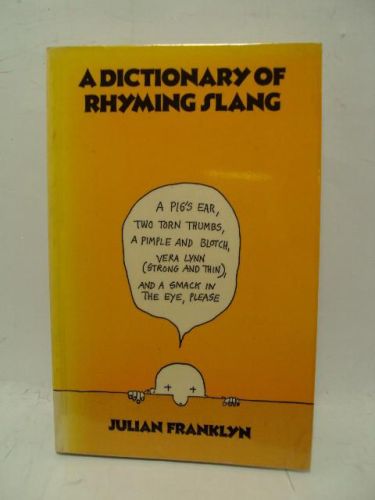 Portada del libro de A DICTIONARY OF RHYMING SLANG