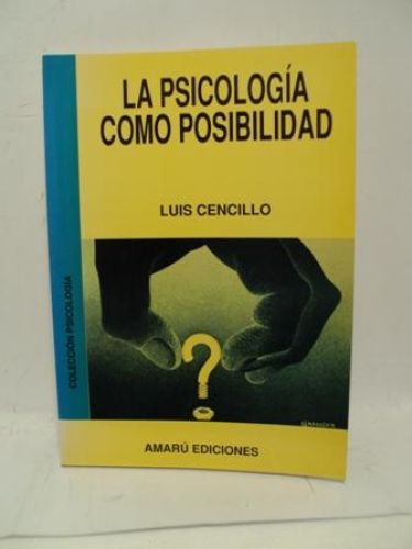 Portada del libro de LA PSICOLOGÍA COMO POSIBILIDAD