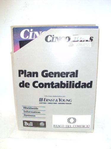 Portada del libro de PLAN GENERAL DE CONTABILIDAD. 5 TOMOS