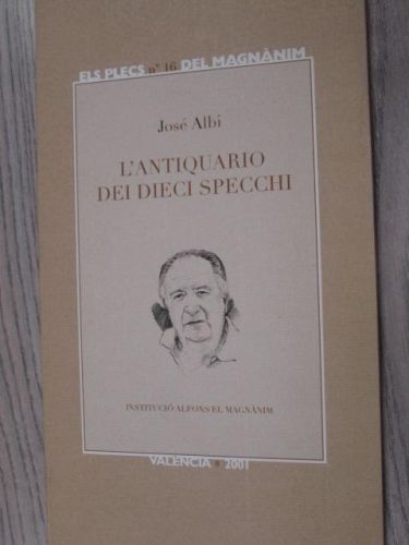 Portada del libro de L'ANTIQUARIO DEI DIECI SPECCHI
