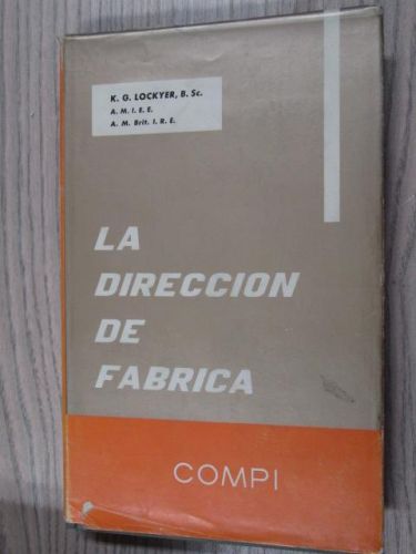 Portada del libro de LA DIRECCION DE FABRICA