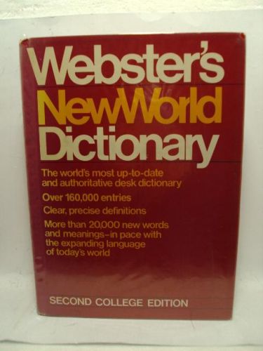 Portada del libro de WEBSTER´S NEWWORLD DICTIONARY