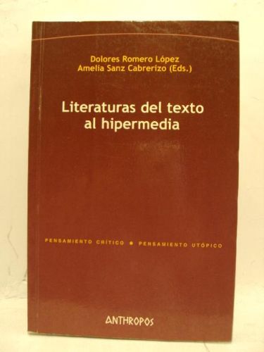 Portada del libro de LITERATURAS DEL TEXTO AL HIPERMEDIA
