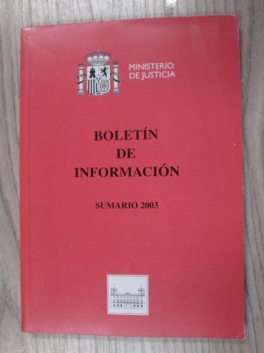 Portada del libro de BOLETIN INFORMACIÓN. (9 VOL.)