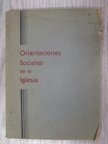 Portada del libro de ORIENTACIONES SOCIALES DE LA IGLESIA