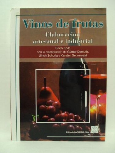 Portada del libro de VINOS DE FRUTAS. EALBIRACIÓN ARTESANAL E INDUSTRIAL