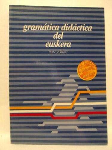 Portada del libro de GRAMÁTICA DIDÁCTICA DEL EUSKERA