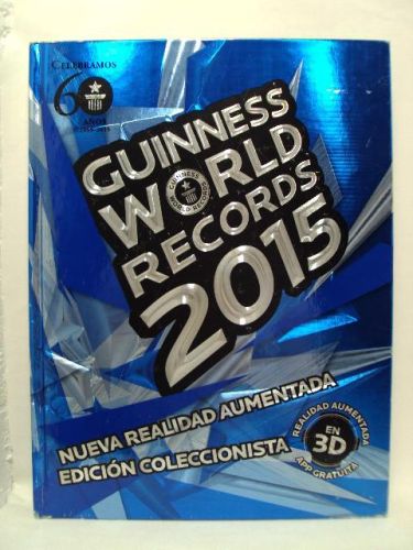 Portada del libro de GUINESS WORLD RECORDS 2015. NUEVA REALIDAD AUMENTADA. EDICIÓN COLECCIONESTA