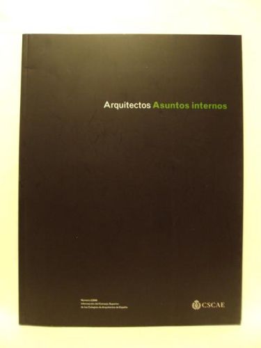 Portada del libro de ARQUITECTOS 187. ASUNTOS INATERNOS