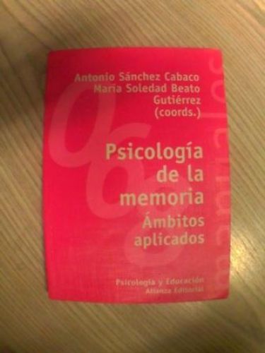 Portada del libro de PSICOLOGÍA DE LA MEMORIA