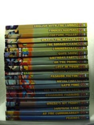 Portada del libro de LOS LUNNIS ENGLISH PARA TODOS 21 VOLÚMENES. LIBRO DVD