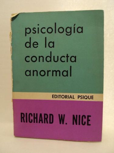 Portada del libro de PSICOLOGÍA DE LA CONDUCTA ANORMAL