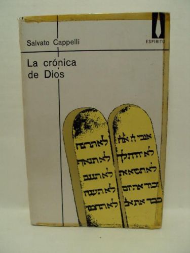 Portada del libro de LA CRÓNICA DE DIOS