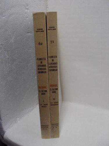 Portada del libro de FLORESTA DE LEYENDAS HEROICAS ESPAÑOLAS. RODRIGO EL ÚLTIMO GODO. TOMOS I Y II