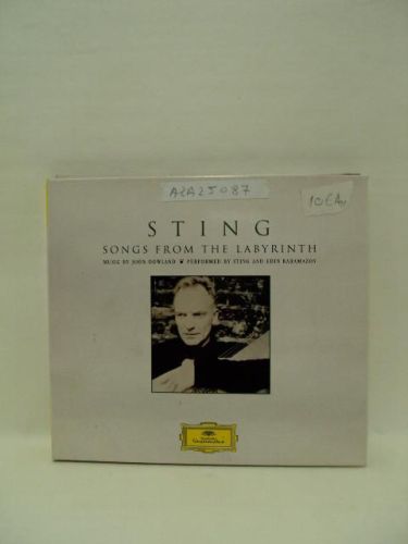 Portada del libro de SONGS FROM THE LABYRINTH. MUSIC BY DOWALAND. PERFORMED BY STING AND EDIN KARAMAZOV