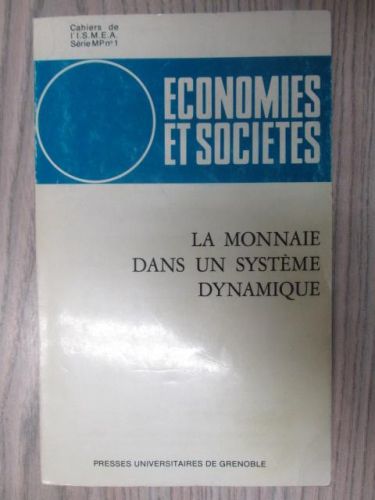 Portada del libro de ECONOMIES ET SOCIETES. LIBRO ESCRITO EN FRANCES