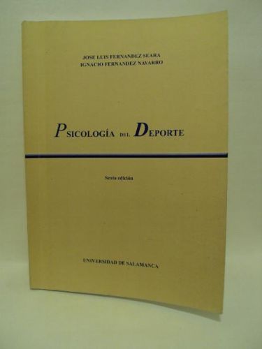 Portada del libro de PSICOLOGÍA DEL DEPORTE, Universidad de Salamanca